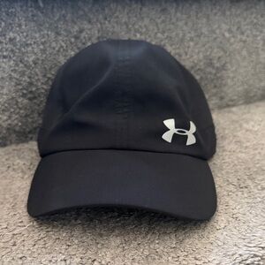 Under Armour Black Cap with Small White Logo Tag
